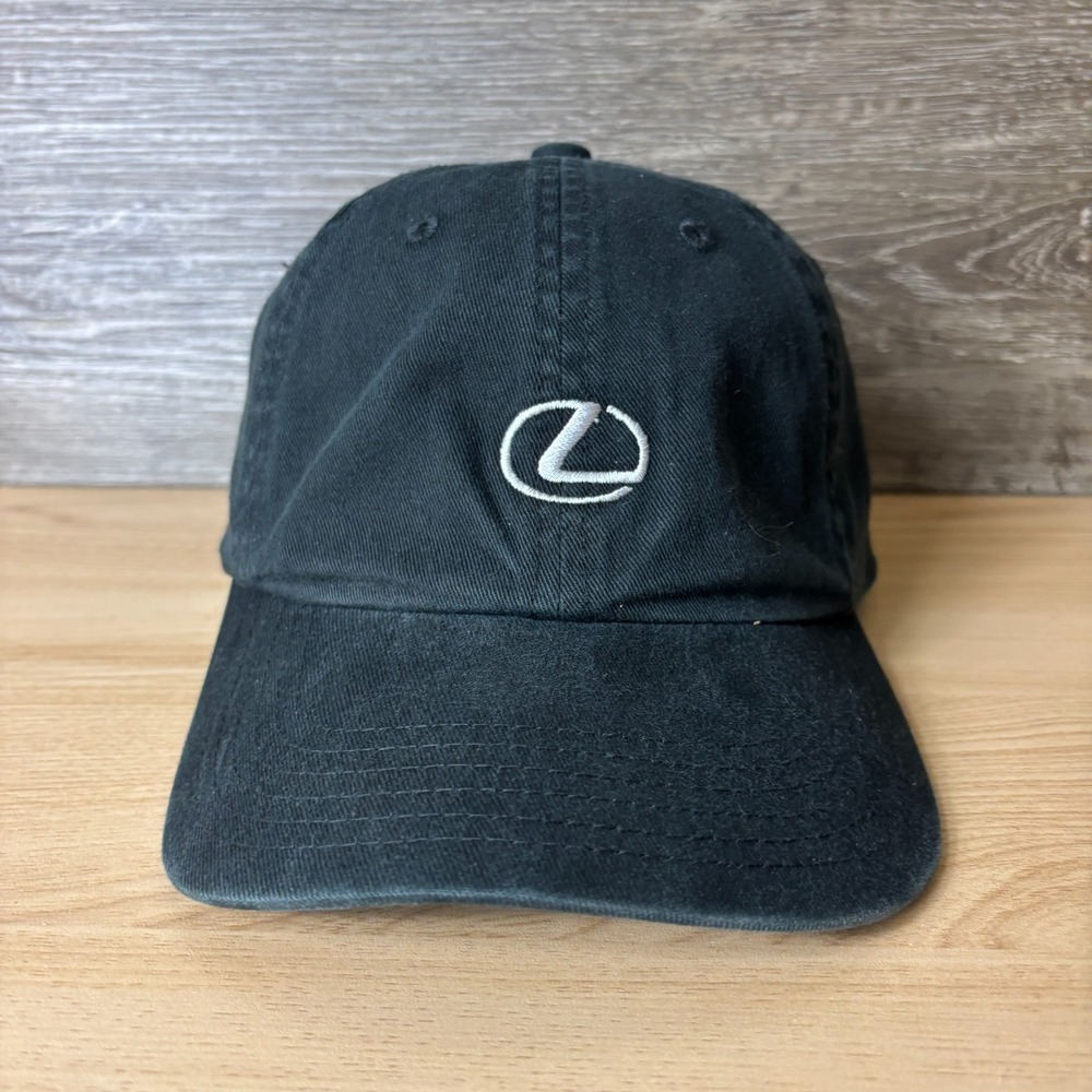Vintage Lexus Hat Cap Fitted S/M Black Cars Logo Outdoors